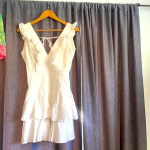 White hello molly dress size small